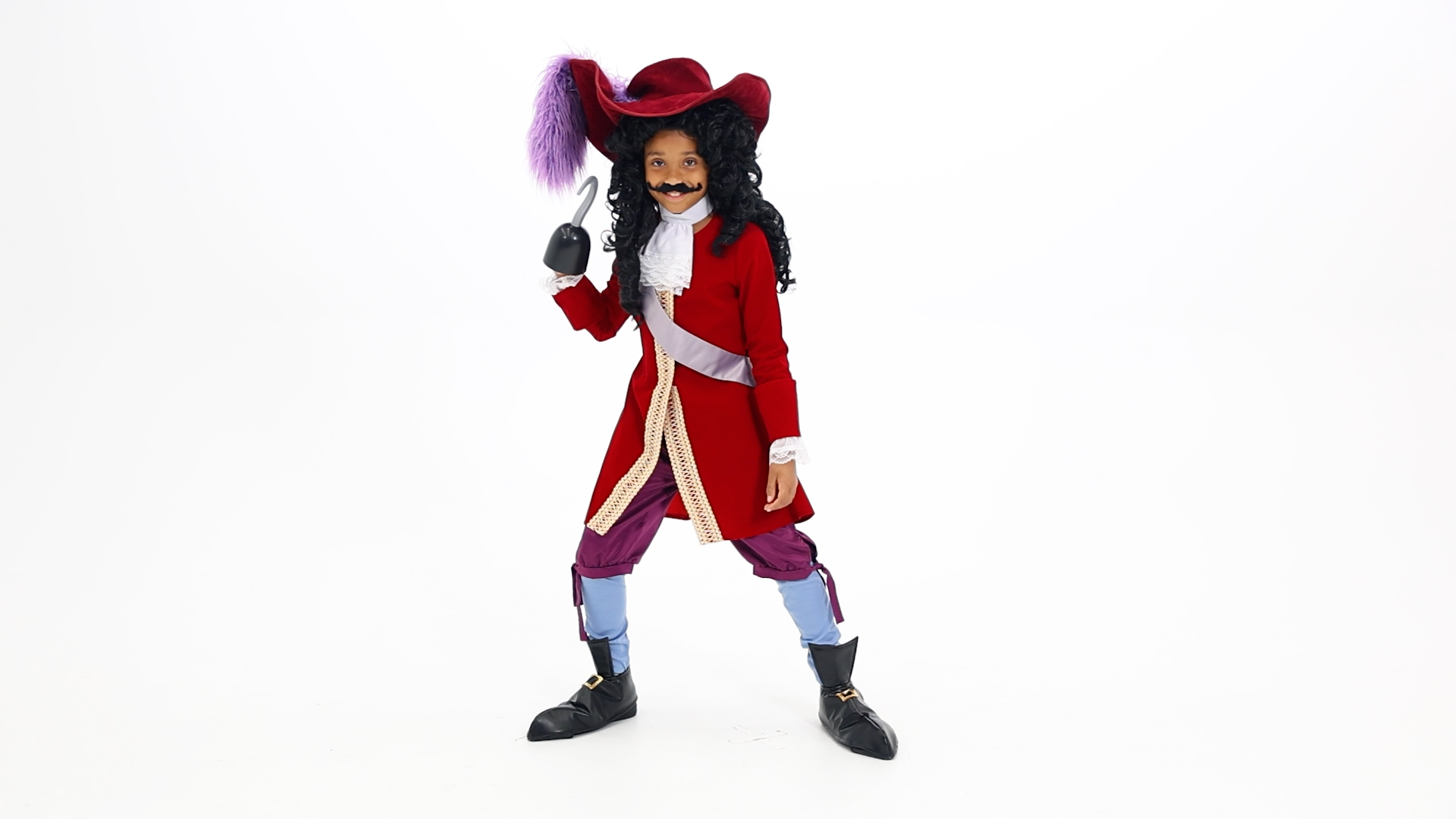 Capture the charm and mischief of Peter Pan's infamous foe with our exclusive Deluxe Disney Captain Hook Costume for Boys! It is perfect for adventures on the high seas or Halloween fun!